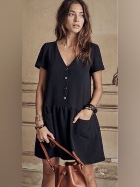 Sézane Lena Dress Black FR34